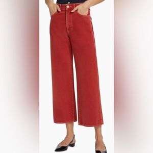 BNWT Veronica Beard Taylor Wide Leg Cropped Jeans sz 26